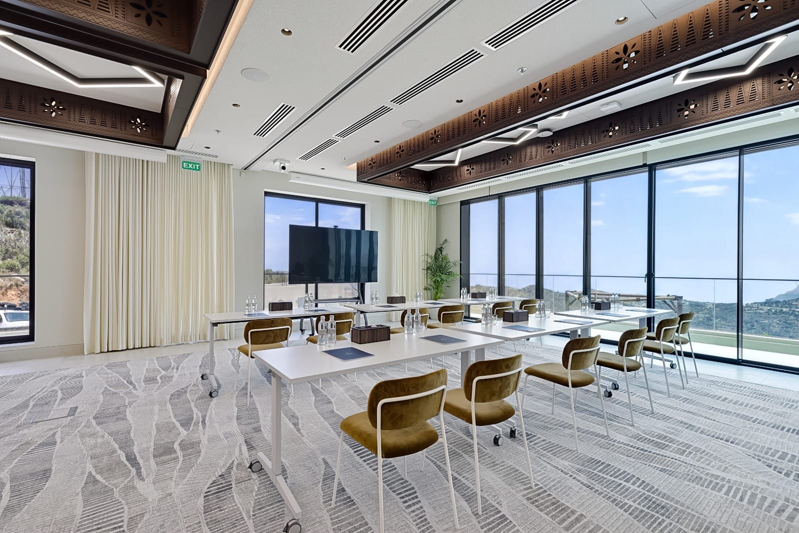 A meeting space at Gamra Resort