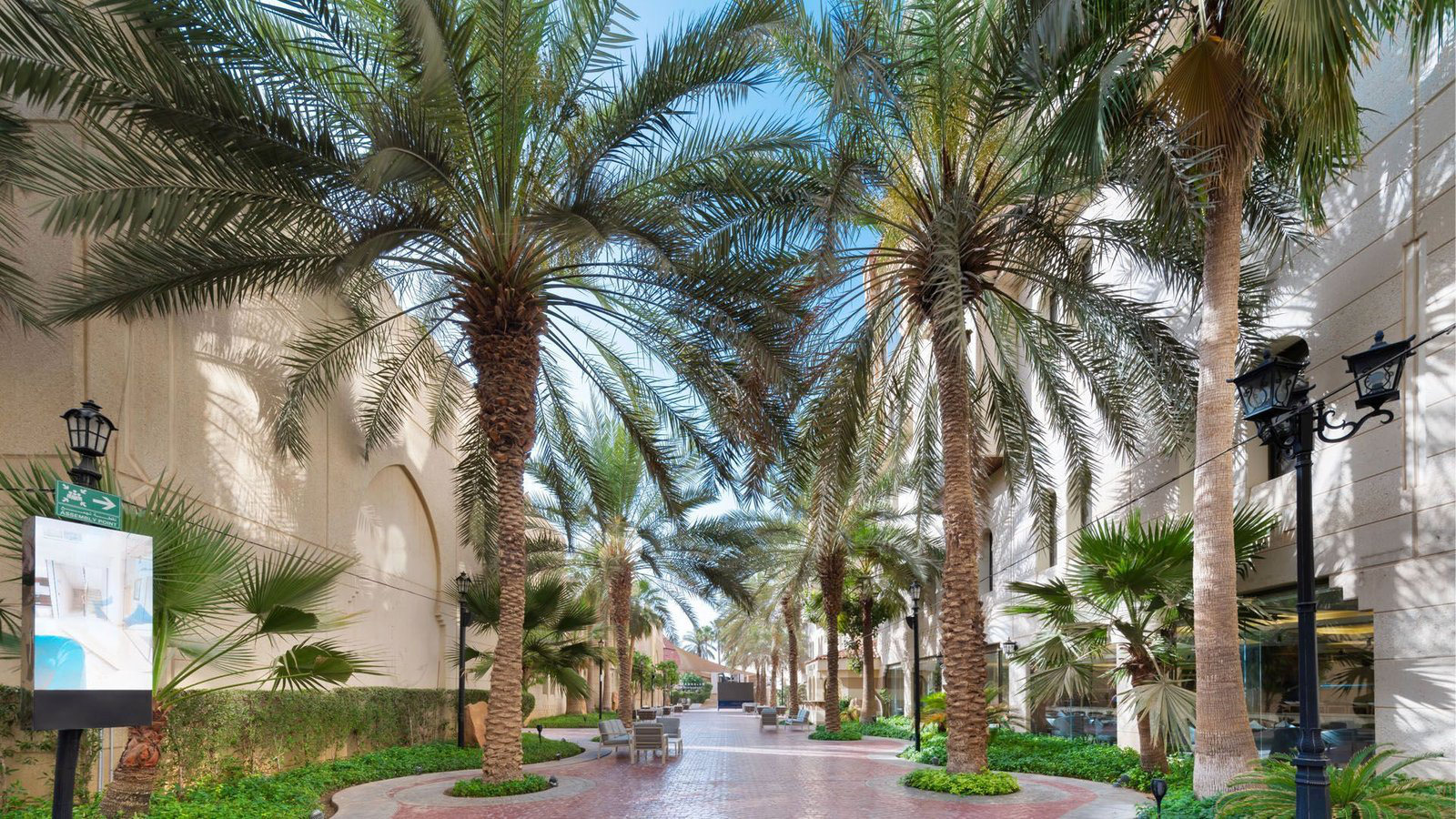 Gardens and outdoor spaces at Madareem Hotel in Riyadh